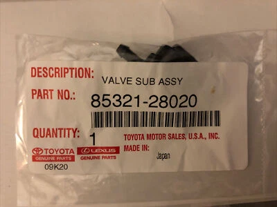 VÁLVULA DE RETENCIÓN ORIGINAL TOYOTA LEXUS SCION 4RUNNER CAMRY IS250 tC 85321-28020 OEM Foto 1 de 2