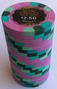 (20) $2.50 INDIANA GRAND PAULSON CASINO CHIPS - Picture 1 of 1