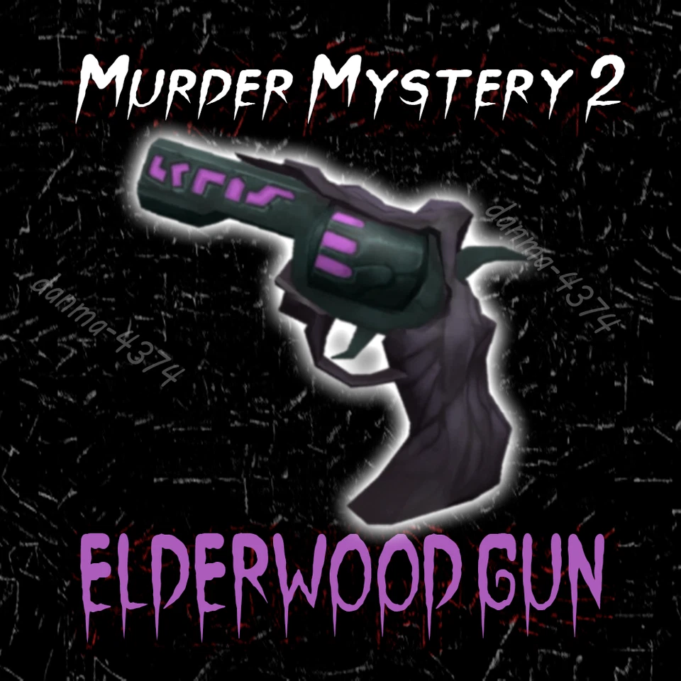 Revólver Murder Mystery 2 Elderwood - MM2 Godly