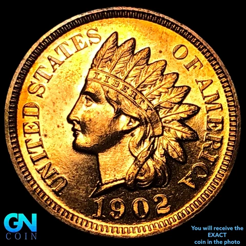 1902 PROOF Indian Head Cent Penny   #E5508 Cover