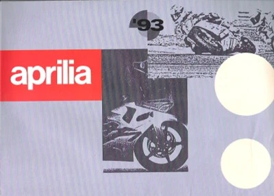 Aprilia Germany Range Sales Brochure 1993 RX50 RX125 Climber RS125 Pegaso Amico - Image 1 of 4