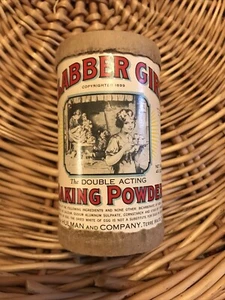Vintage Clabber Girl Baking Powder 4 3/4 oz cardboard container home decor - Picture 1 of 3