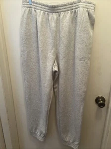 Victoria's Secret PINK Joggers High Waist Campus Jogger Pants Light Gray XL NWT - Picture 1 of 5