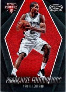 2016-17 Panini Totally Certified Franchise Foundations Red Kawhi Leonard 017/199