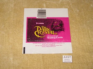 DARK CRYSTAL TRADING CARD PACKET WRAPPER FLAT READY TO FRAME - 1982 HENSON - USA - Picture 1 of 3