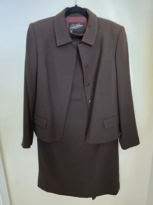 RICKIE FREEMAN SAKS QUINTA AVENIDA - FALDA DE LANA TRAJE FALDA RECTA TALLA. 8 Foto 1 de 4