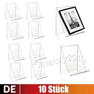 10x Buchständer Buchstütze Buchaufsteller Acrylglas Buchhalter Präsentation - Bild 1 von 4