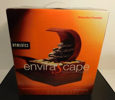 HoMedics Envirascape Fuente Mini Luna Río Mesa NUEVO/Sellado Foto 1 de 4