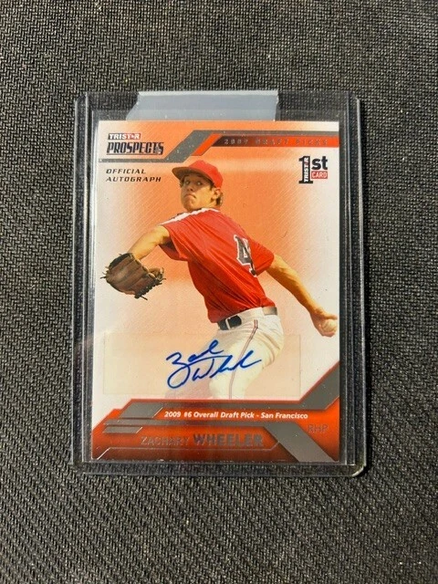 2009 TriStar Prospects  Zach (Zack) Wheeler  Auto Autograph /199 - Image 1 of 1