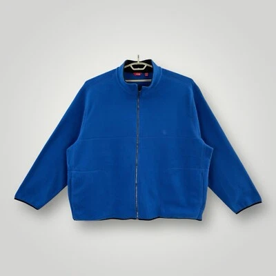 NEW $75 IZOD Polar Fleece Mens 4XL True Blue Full Zip Long Sleeve NWT - Image 1 of 4
