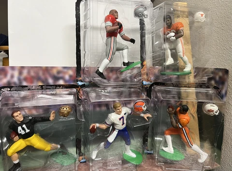 Starting Lineup Lot Of 5 Heisman Winners loose Open: George Campbell Sanders + 2 Cover
