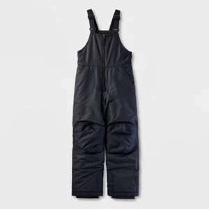 Kids' Solid Snow Bib - Cat & Jack™ Black L - Picture 1 of 1