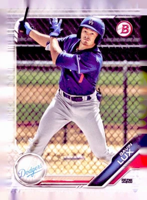 2019 Bowman #BP-130 Gavin Lux Prospects Los Angeles Dodgers  - Image 1 of 2