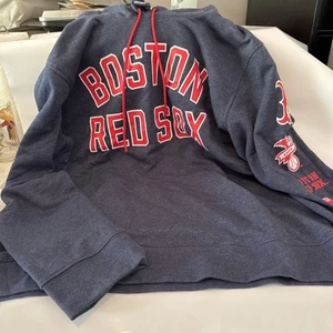 Boston Red Sox Majestic On Field Therma Base Hoodie Hooded Sweatshirt Mens Large - Picture 1 of 6