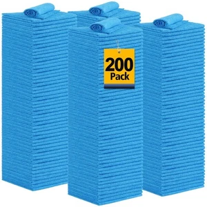 UNIMADE Shop Towel Rag, 200 Pack Reusable Rags Bulk Microfiber Cleaning Cloth... - Picture 1 of 7