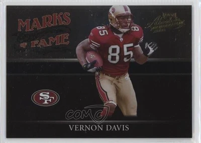 2006 Playoff Absolute Memorabilia Marks of Fame Gold /100 Vernon Davis Rookie RC - Image 1 of 2