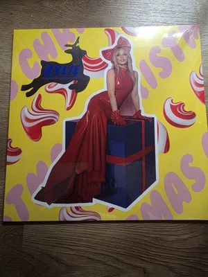 KYLIE MINOGUE - Kylie Christmas  1X RED VINYL 1X BLACK VINYL BUNDLE SIGNED PRINT - image 1 of 4