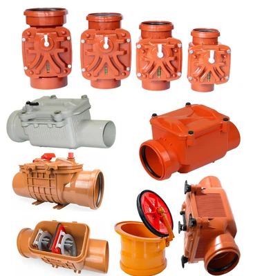 Rückstausperre Rückschlagklappe Abwasserrohr Rohr DN 50/100/125/160/200 mm - Bild 1 von 3