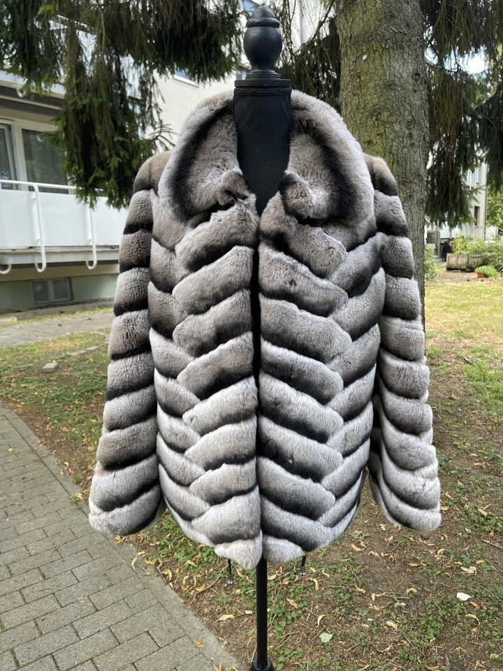 Rex Chinchilla print fur coat - Image 1 of 4