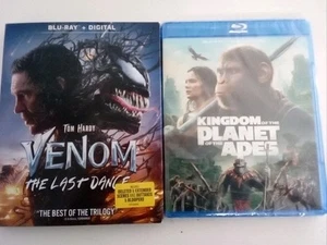 Venom The Last Dance And Kingdom Of The Planet Of The Apes Blu Ray No Digital - Picture 1 of 2