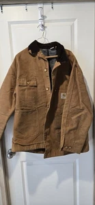 Vintage Carhartt Blanket Lined Chore Coat Brown Jacket Size XL 48 6BLC - Bild 1 von 9