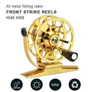 HI-45/55 Ice Fishing Reels Metal Full Flexible Alloy Front Hitting Long Tail - Picture 1 of 14