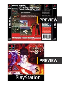 Tekken 3 - PlayStation PS1 Replacement Inlay Covers - Picture 1 of 3
