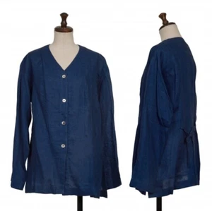 YOSHIE INABA L'EQUIPE Leinen Rücken Cord Design Cardigan Größe 9 (K-139329) - Bild 1 von 12