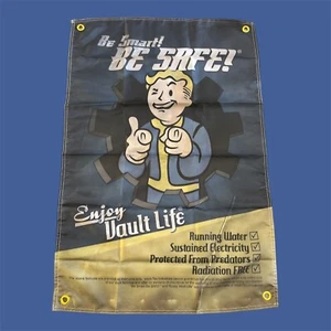Fallout Vault boy Vault Tec Flag/Poster (23x35) - Picture 1 of 1