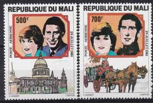 Mali 1981 Yvert A 432/33 Royal Wedding MNH VF - Picture 1 of 1