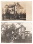 Borsfleth Kr. Steinburg Holstein Wohnhaus Brack Villa mit Bewohner 2 Fotos 1911