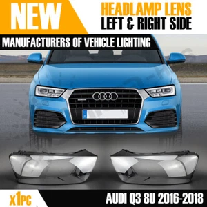 PARA AUDI Q3 8U LADO DERECHO E IZQUIERDO FARO DELANTERO TAPA LENTE 2016-2018 - Imagen 1 de 9