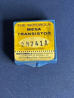 2N741A Motorola germanium MESA Transistor RARE COLLECTIBLE 1960's NEW LAST ONES - Image 1 of 3