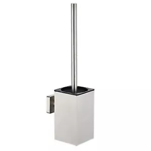 Juego de cepillos de inodoro cuadrado de montaje en pared de acero inoxidable para baño - Imagen 1 de 9