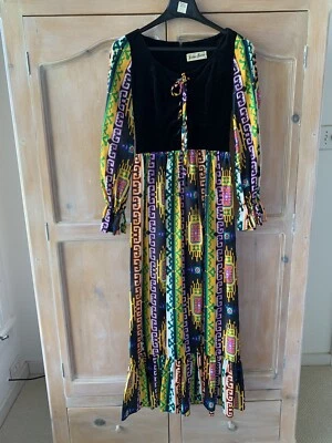 Vintage 60’s-70's?  Long Sleeve Boho Dress Neiman Marcus Party Cosplay - Image 1 of 4
