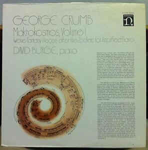 GEORGE CRUMB makrokosmos Vol I LP VG+ H-71293 TAS list Audiophile RL Bob Ludwig