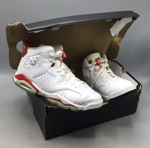 Nike Air Jordan 6 Retro (GS), Red Oreo 384665-162 Youth Size 6Y, Used Shoes - Picture 1 of 13
