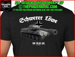 Schwerer Lowe Panzer T-Shirt WWII German Tank - Picture 1 of 49