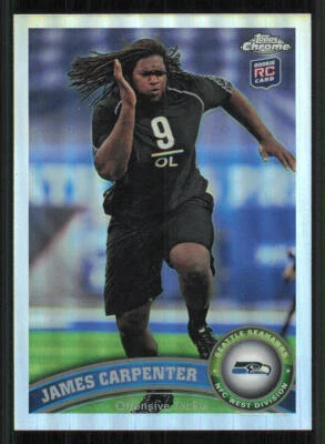 2011 Topps Chrome Refractors #164 James Carpenter - Image 1 of 2