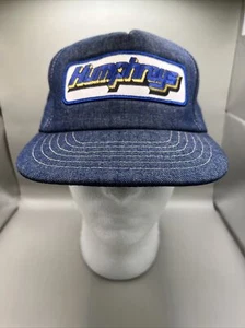Vintage 80s Denim Trucker Humphreys Coal Co Mining Snapback Hat Cap Adjustable S - Picture 1 of 8