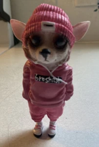 Mini Resin Handmade Doll Standing Puppy Figurines Realistic Detailed Hand Painte - Picture 1 of 10