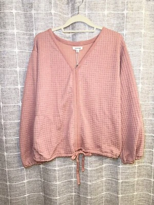 Новый с Ярлыками Max Studio свитер румяна розовый большой вафли трикотажа шнурка с зауженной талией - Изображение 1 из 4