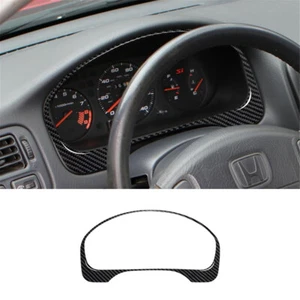 Cubierta de panel de velocímetro interior de fibra de carbono para Honda Civic 1999-2000 - Imagen 1 de 15