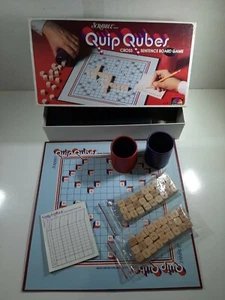 Vintage 1981 Scrabble Quip Qubes Kreuzworträtsel Brettspiel Milton Bradley - Bild 1 von 9
