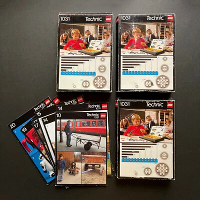 1984 Lego Technic Simple Machines 1031 1033 Instruction Booklets & Cases - Image 1 of 4