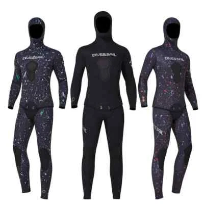 3MM/5MM/7MM CR Neoprene Wetsuit Open Cell Free Diving Suit Camouflage Fullsuit - Image 1 of 4