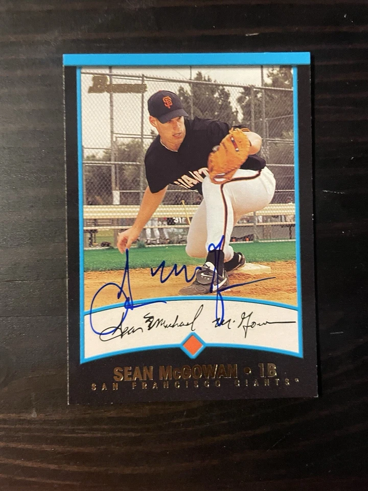 2001 Bowman #324 Sean McGowan San Francisco Giants Signed Card Autographed - Image 1 of 1