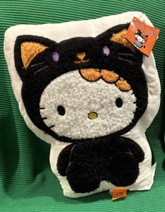 Hello Kitty Halloween Black Cat Pillow - Picture 1 of 6