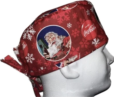 RARO Coca Cola Santa Navidad Sombrero Exfoliante Gorra Quimioterapia Foto 1 de 3