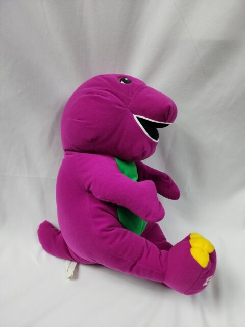 Boneca de Desenho Animado Barney Dinossauro Roxo Brinquedo de Pelúcia